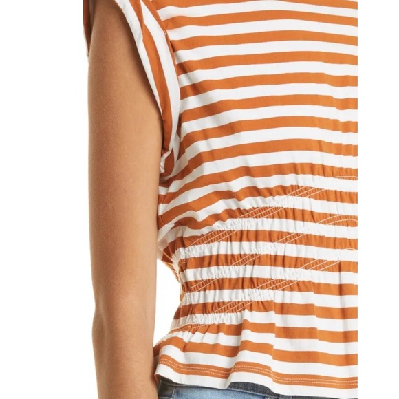 Veronica Beard Buchanan Tee Striped Size Small - Picture 4 of 12